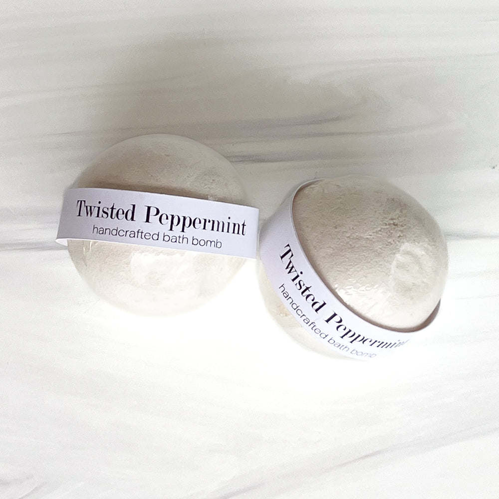 Twisted Peppermint Bath Bomb